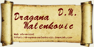 Dragana Malenković vizit kartica